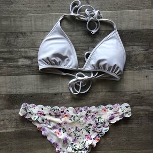 White Top, Floral bottoms *Can be sold separate*